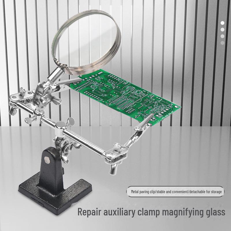 Mobile Phone PCB Circuit Board Repair Clamp with Magnifying Glass