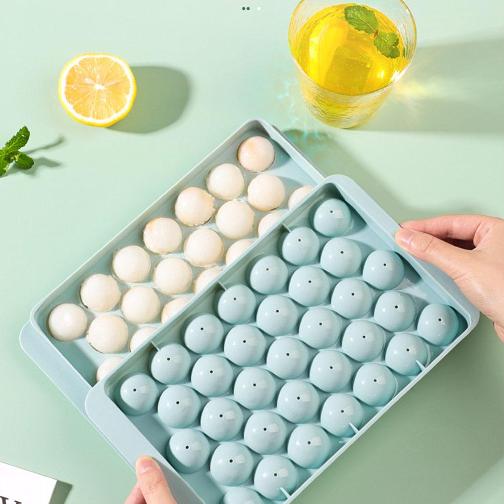 Поддон для льда с крышкой, многосекционный ящик для хранения, гибкий, безопасный, небольшой контейнер для мячей, гаджеты, аксессуары для коктейлей и напитков