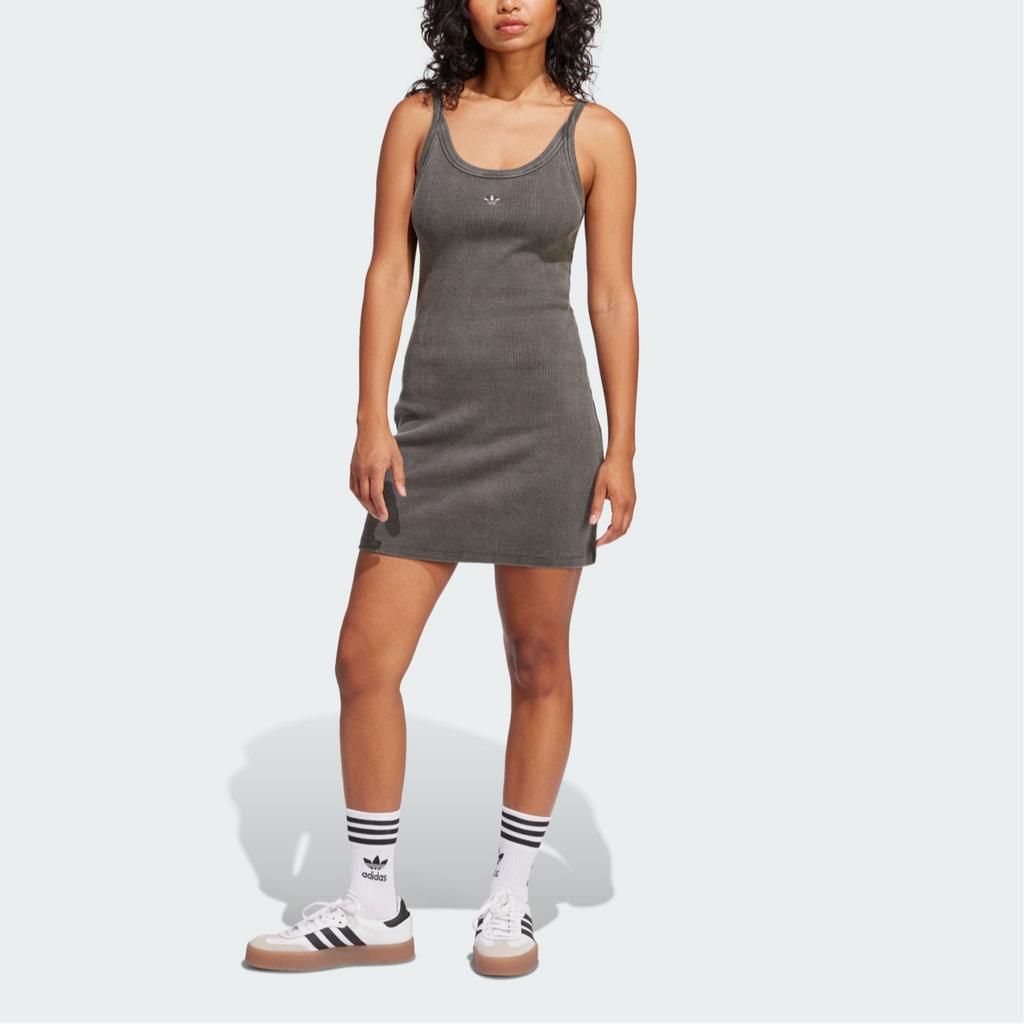 adidas Оригиналы SS25 Спортивный Повседневный Модный Платье без рукавов Женские Платья Серый JC7550