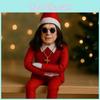 Oz Christmas Elf Doll Decoration With Removable Glasses For Holiday Home Decor