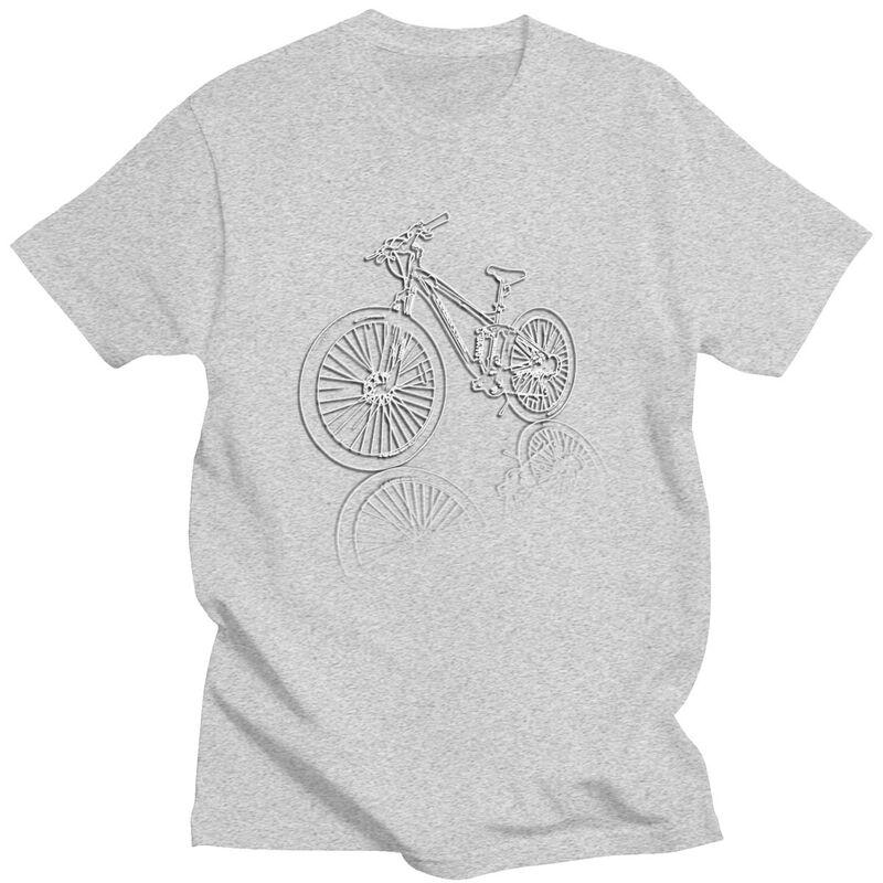Custom MTB Mountain Bike T Shirts Unisex 100% Cotton Tees Bicycle Cyclist Biking Tshirts Casual T-shirt