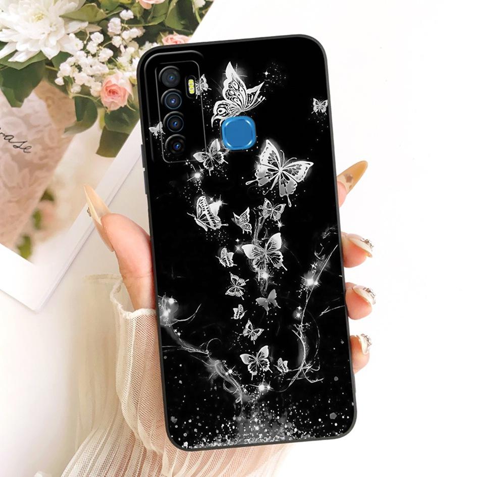For Infinix Note 7 Lite Case X656 Popular Floral TPU Cover Soft Silicone Phone Cases For Infinix Hot 9 Pro Funda Hot9 Play Shell