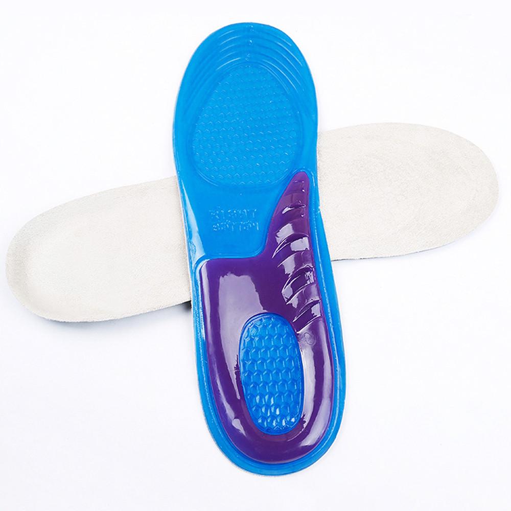 Силиконовые нескользящие гелевые мягкие стельки для спортивной обуви, массажная стелька