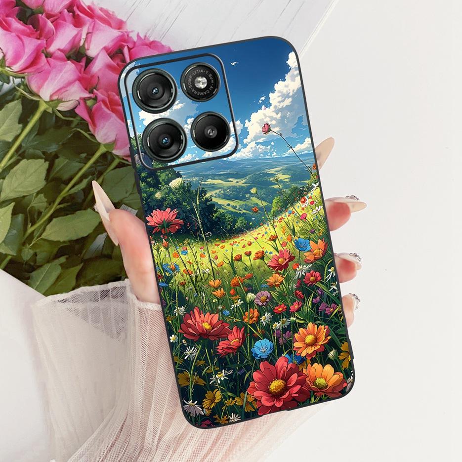 Чехол для Motorola Moto G67 Moto G77 XT2621-2 Милый Чехол с Рисунком Сердечка Любви Мягкий Силиконовый Чехол для Motorola G77 G 67 MotoG67 Сумки