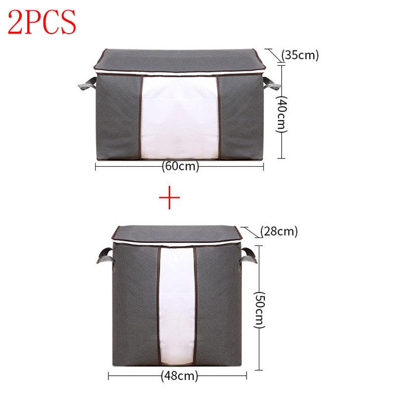 Складной органайзер для шкафа, сумки для хранения одежды, хранение одеял с прозрачным окном, усиленной ручкой и прочной молнией