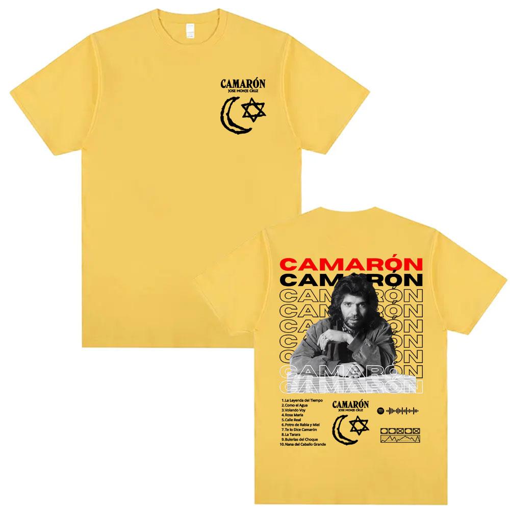 Rock Camaron De La Isla Album Graphic T Shirts Men Women Fashion Hip Hop Punk Street Tshirts Cotton Summer Short Sleeve T Shirt