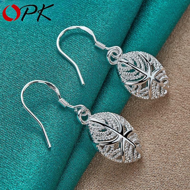 Серьги с узорами Серебряные украшения