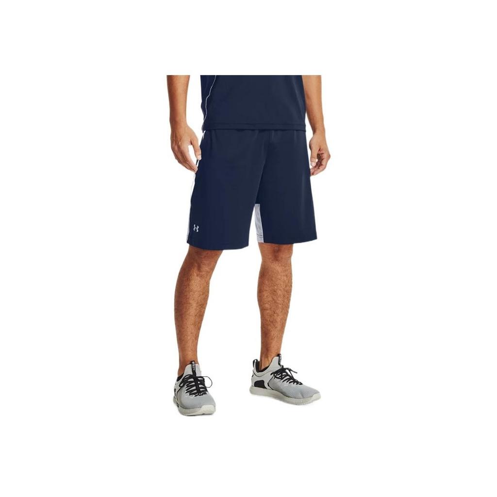 Under Armour Solid Logo Sports Shorts Men Bottoms Academy-Blue 1361511-408
