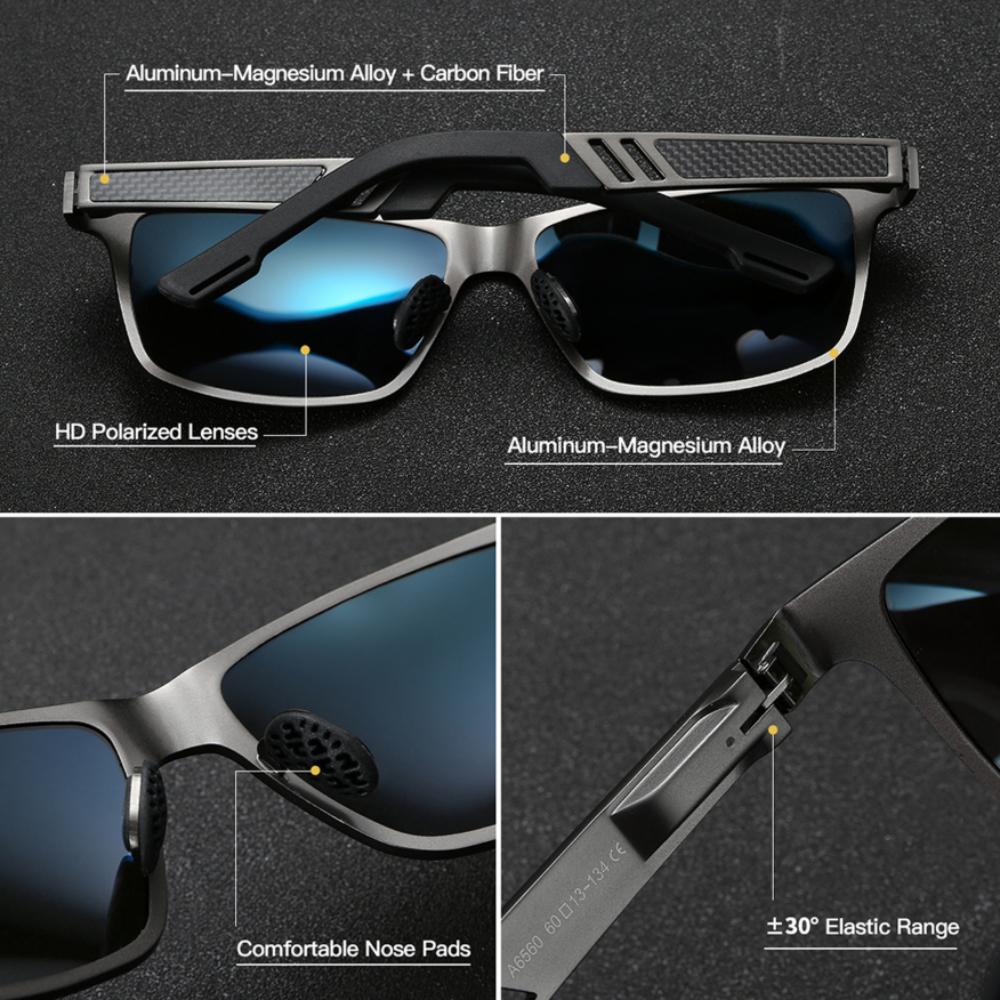 Royalhot Мужские и женские поляризационные солнцезащитные очки в алюминиевой магниевой оправе, солнцезащитные очки для вождения, очки Óculos Masculino Male