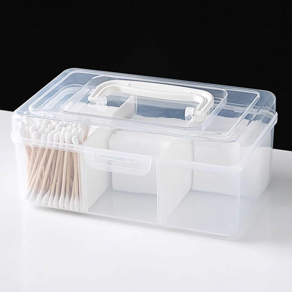 Прозрачная коробка для неотложной медицинской помощи большой вместимости, прочная коробка для хранения лекарств