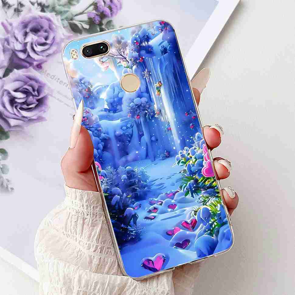 Чехол для Xiaomi Mi A1 MDG2 MDI2, модная расписная крышка из мягкого силикона TPU для Xiaomi Mi A1 Mi 5X 5.5", разноцветный цветочный чехол для телефона