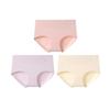 Fenteng Women's High-Waist Cotton Antibacterial Panties (3-Pack)