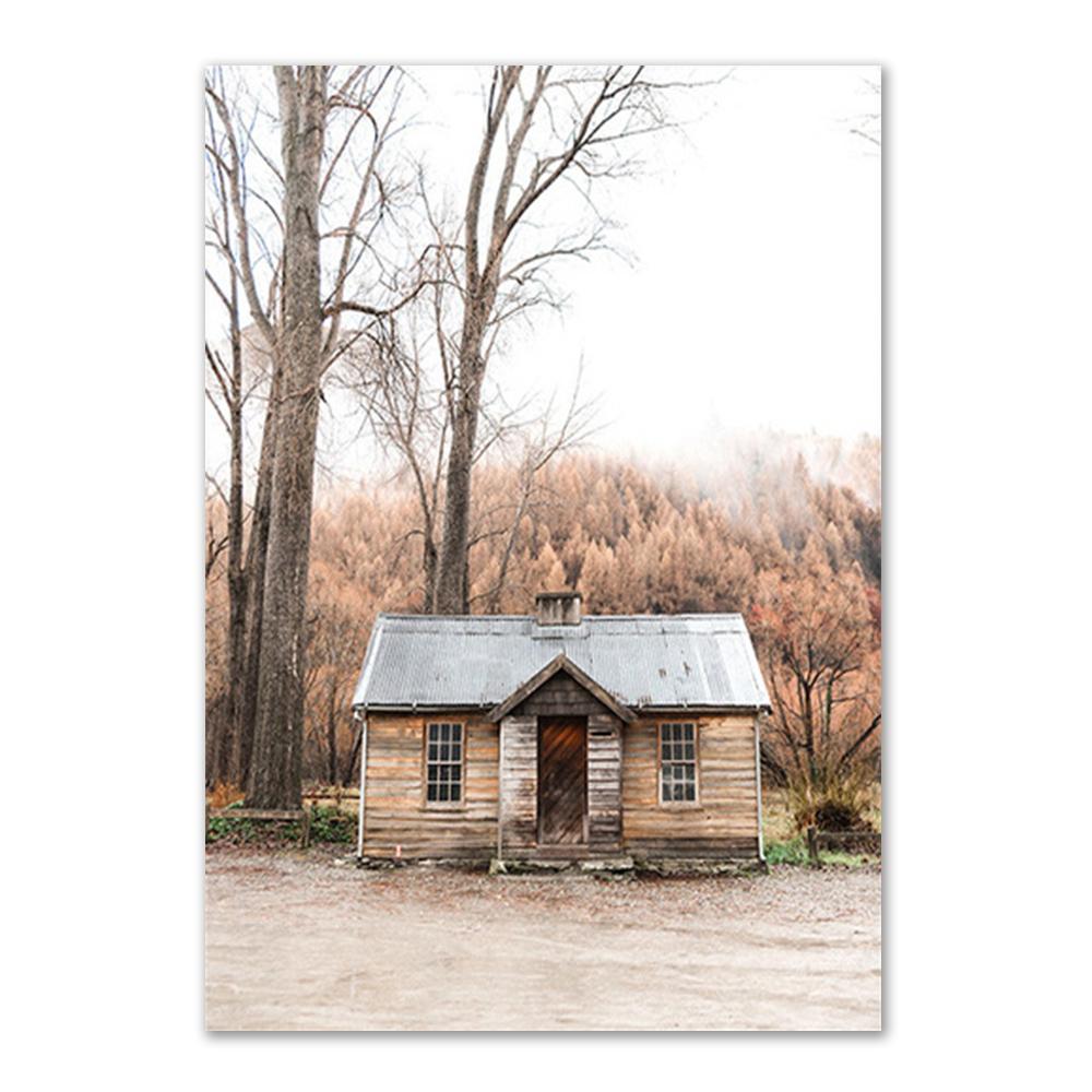 Reed Landscape Dandelion Elk Canvas Poster Nordic Style Wall Art Print Canvas Painting for Living Room Bedroom Pictures Decor