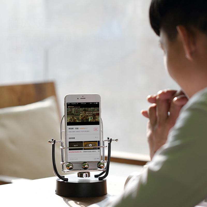 Устройство для качания телефона Автоматическая вибрирующая Электронная машина для движения Вращающееся качание Держатель для мобильного телефона для подсчета шагов Gd