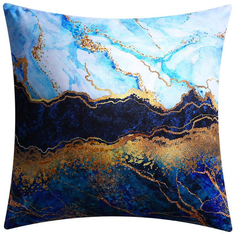 45x45 см Абстрактный дизайн с чернилами в стиле Fluid Art Наволочка для диванной подушки Современный декор гостиной