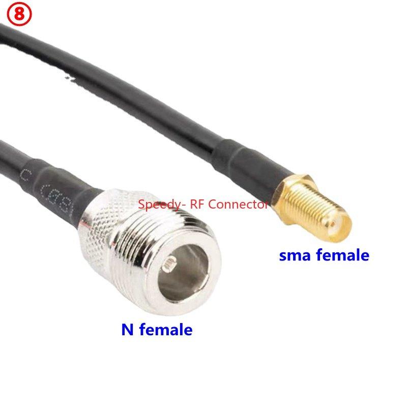 RG58 Cable N Type To BNC UHF PL259 SO239 TNC Male Female Connector UHF N M BNC TNC Crimp for RG58 50ohm Fast Delivery Brass RF