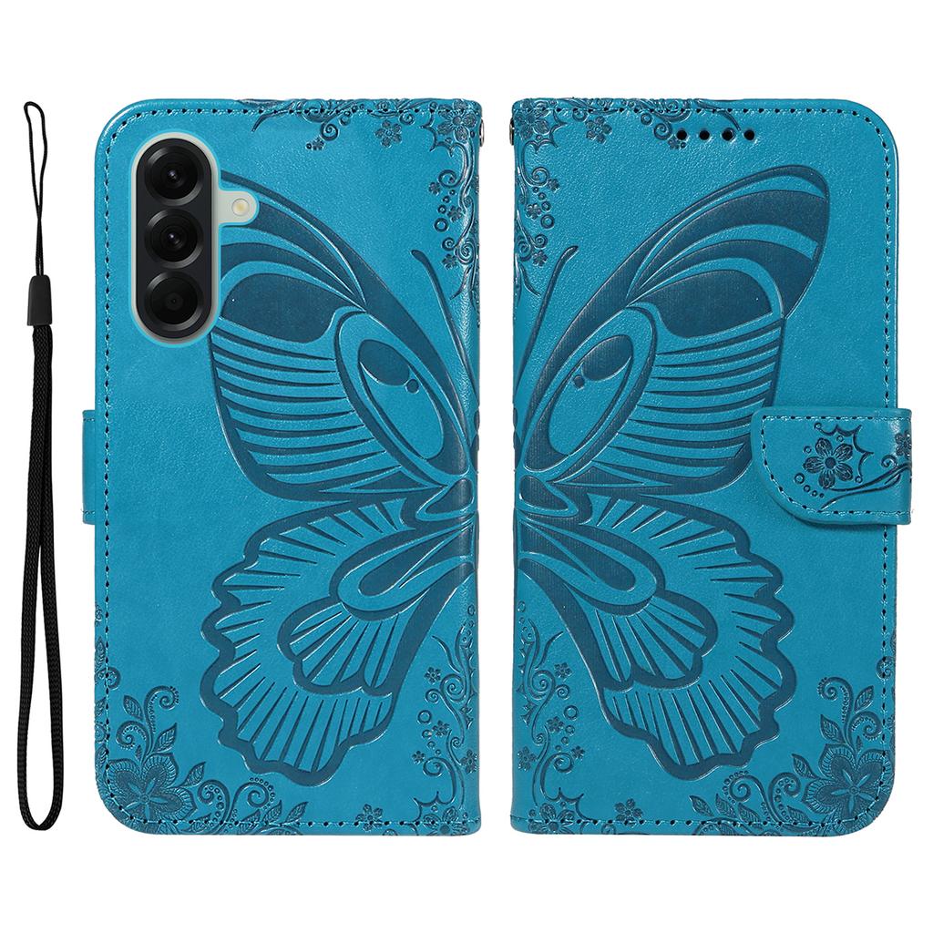 For Samsung Galaxy A57 5G Case Butterfly Pattern PU Leather Folio Flip Phone Cover