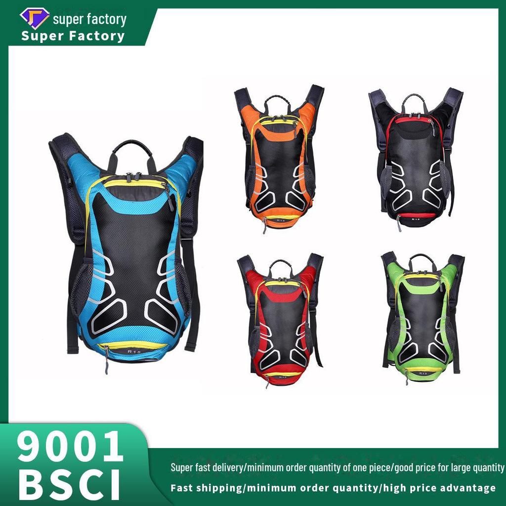 Unisex Waterproof Reflective Cycling and Hiking Backpack with Helmet Holder