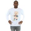 Looney Tunes Mens Porky Pig Distressed Sweatshirt