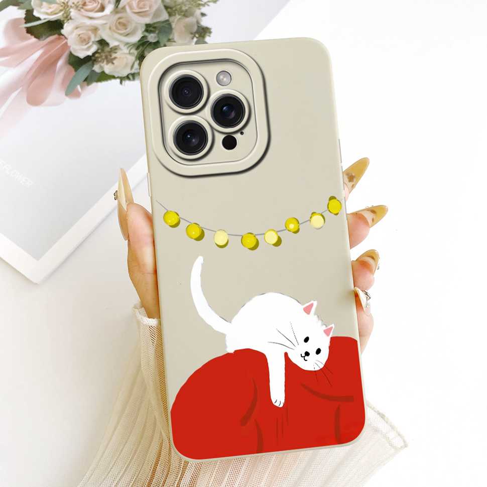 For iPhone 15 Pro A2848 A3101 Case Fashion Cartoon Print Soft Silicone Cover For iPhone 15Pro A3102 A3104 Phone Shell Bumper