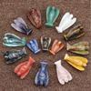 Carved Crystal Guardian Angel Figurine Pocket Stone Healing Craft Statue 1.5" Educational And Engaging Guardian Angel Pocket Stone For Spiritual