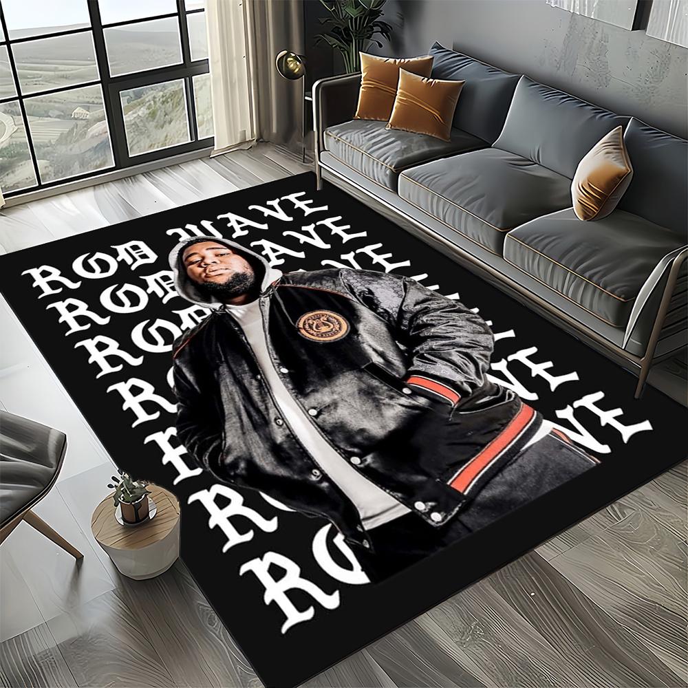3D Printing Rod Wave Rapper Area Rug,Carpet Rug for Home Living Room Bedroom Sofa Doormat Decor,kids Play Non-slip Floor Mat
