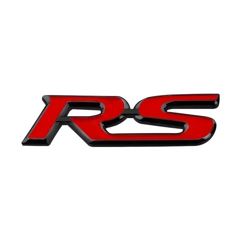 1 шт. 3D металлический логотип RS наклейка на багажник автомобиля боковая наклейка аксессуары