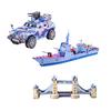 DIY Jigsaw 3D Puzzle Bridge SUV Battleship Building Models Kids Intelligent Toy