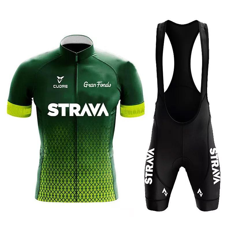 Bicycle Short-sleeved Suit Sweat-wicking Moisture-absorbing Race Riding Team Version New Strava