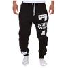 Men's Fashion Number Letter Printed Pants Casual Pants Sports Pants