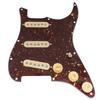 Musiclily Pro SE SSS Stratocaster Pickguard with Staggered Alnico 5 Pickups for ST Stratocaster Electric Tortoiseshell Set Pre-wired Single-Coil