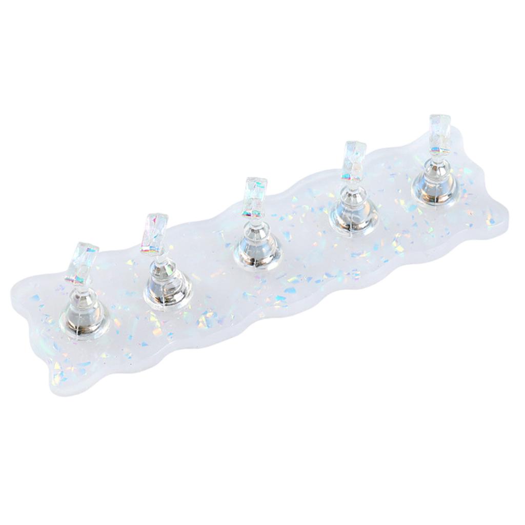 Nail Stand for Press On Nail Holder Acrylic Nail Art Display Stand Magnetic Nail Tips Practice Holder Salon Supplies