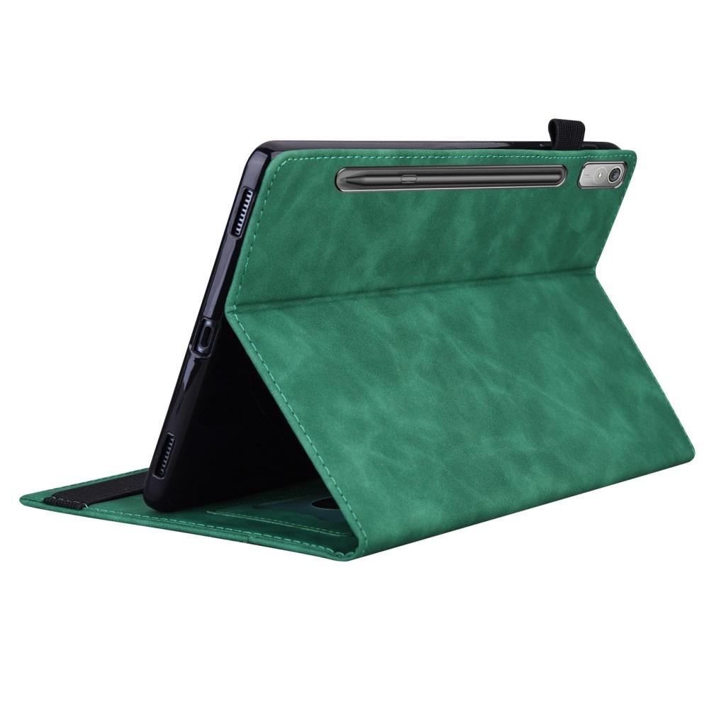 Case for Lenovo Tab P11 Pro Gen 2 TB132FU TB132XU 11.2", Classic, with stylus holder, green