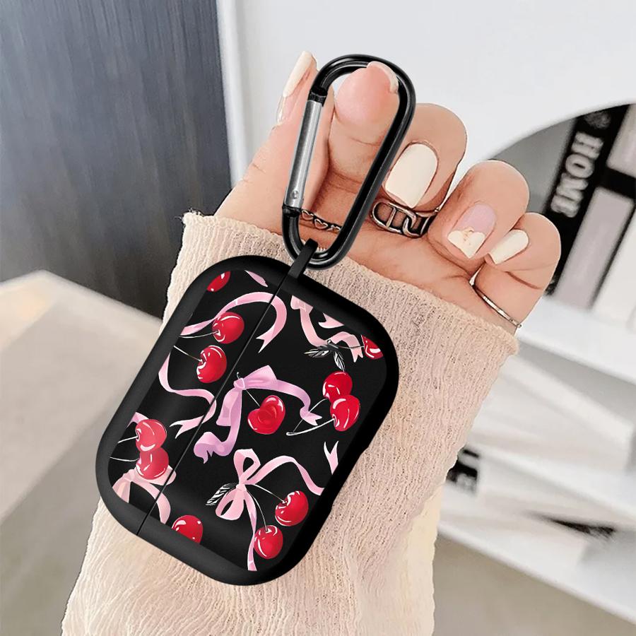 Чехол для наушников Cover Case Для Airpods 3 Pro 4 1 Pro3 Pro2 2 Корейский Милый Бант Вишня