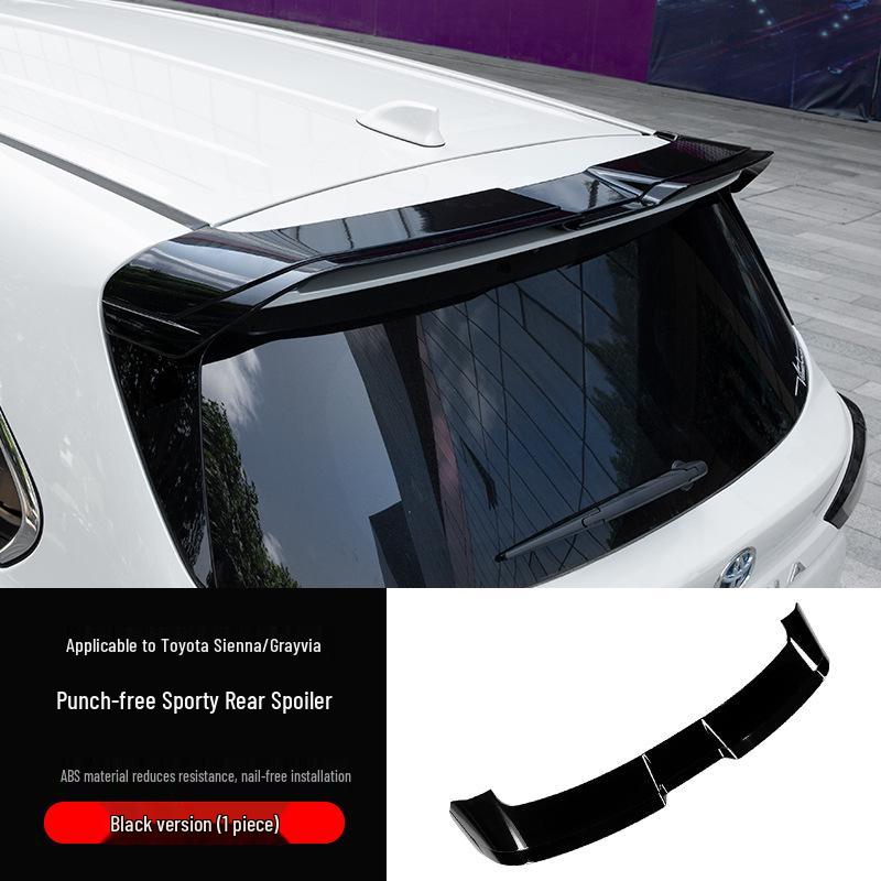 Rear, roof, and high-profile spoilers for 2021-2024 Toyota Sienna and Retvia models.