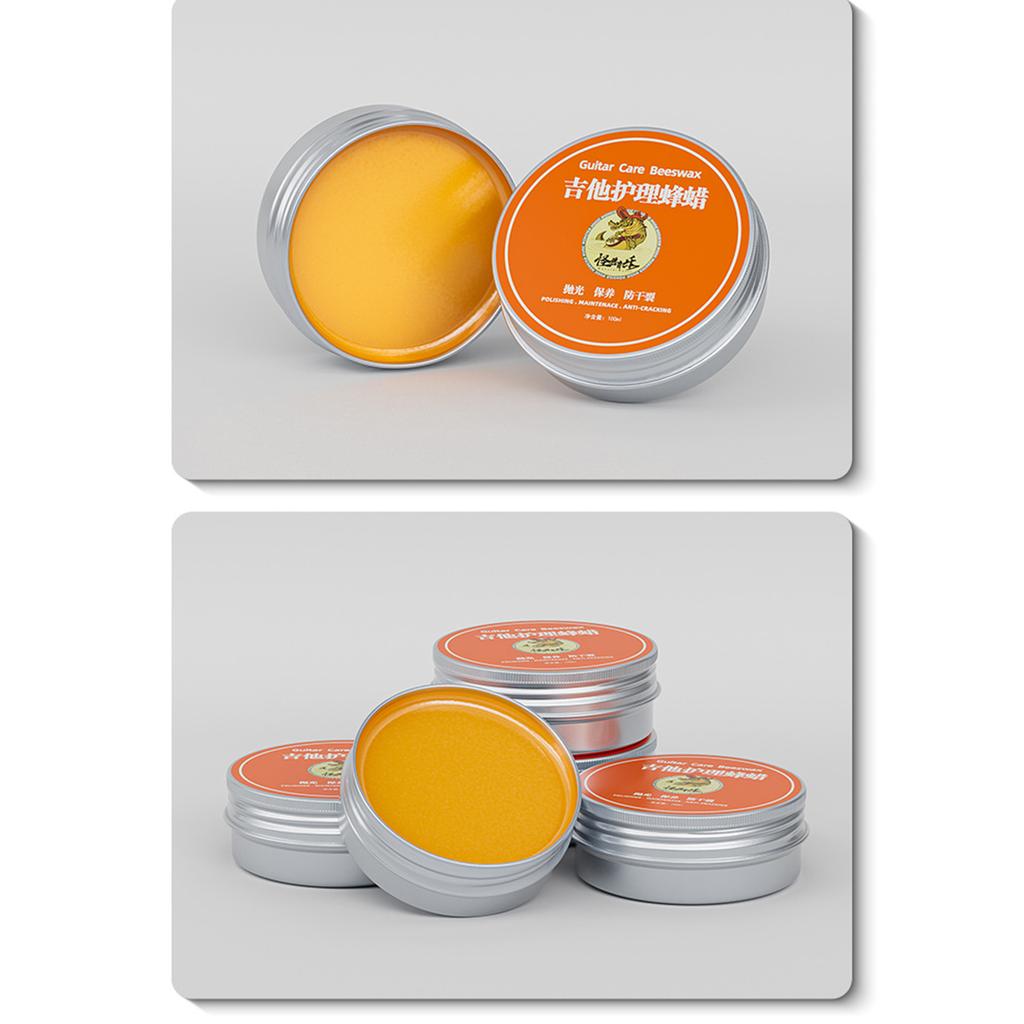 100ml Guitar Polish Maintenance Beeswax Musical Instrument Care Fingerboard Oil Guitar Violins Care Beeswax Enduring