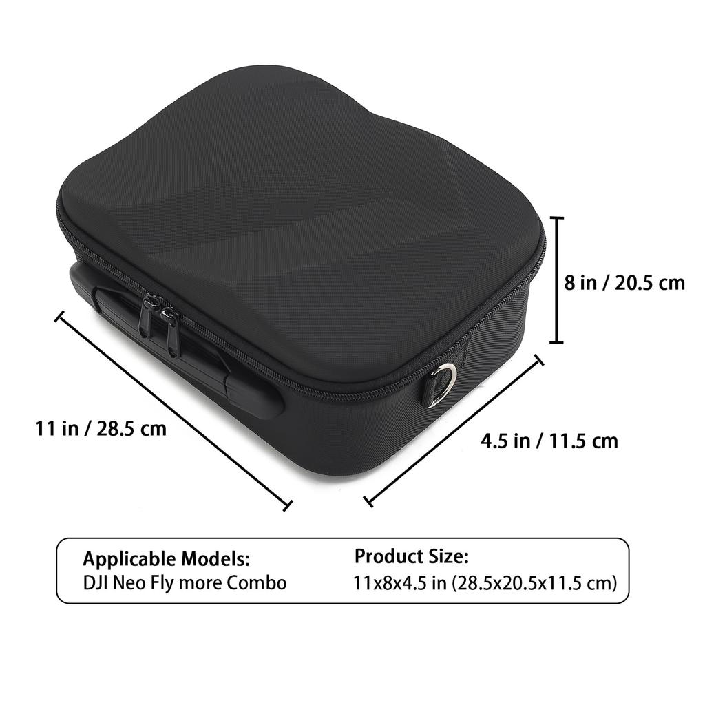 Carrying Storage Case for DJI Neo Fly More Combo,Travel Portable Hard Shoulder Bag for DJI NEO Drone, Batteries, Charging