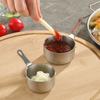 С ручкой Чашка для соуса Нержавеющая сталь Мини-кастрюля Мерный стакан Миска для приправ Ресторан
