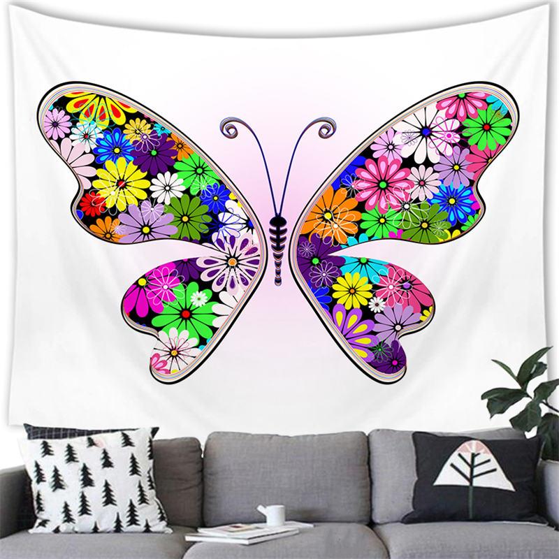 Красивый гобелен с бабочкой, бабочка, такси, настенный домашний декор, фон, гобелен с бабочкой, настенный