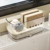 New Rag Rack Kitchen Sink Rack Household Wall-mounted Multi-function Sponge Pool Faucet Storage Artifact With Drain Design