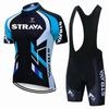 Strava Велоспорт Велосипедный Комплект Джерси МТБ Мужской Велосипедный Майо Летняя Велосипедная Футболка Велосипедные Шорты с Подтяжками Костюм Триатлон Одежда для Горного Велосипеда
