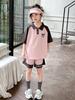 Girls' Set Summer New Children's Polo Shirt + Shorts Kuromi Set Two-Piece Set