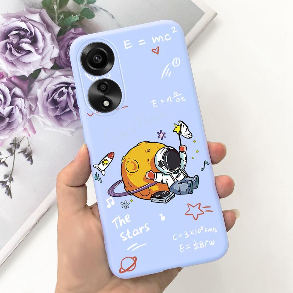 For OPPO A78 Case Oppo A78 4G CPH2565 Cute Fashion Candy Color Soft Silicone TPU Phone Back Cover For OppoA78 A 78 4G 2023