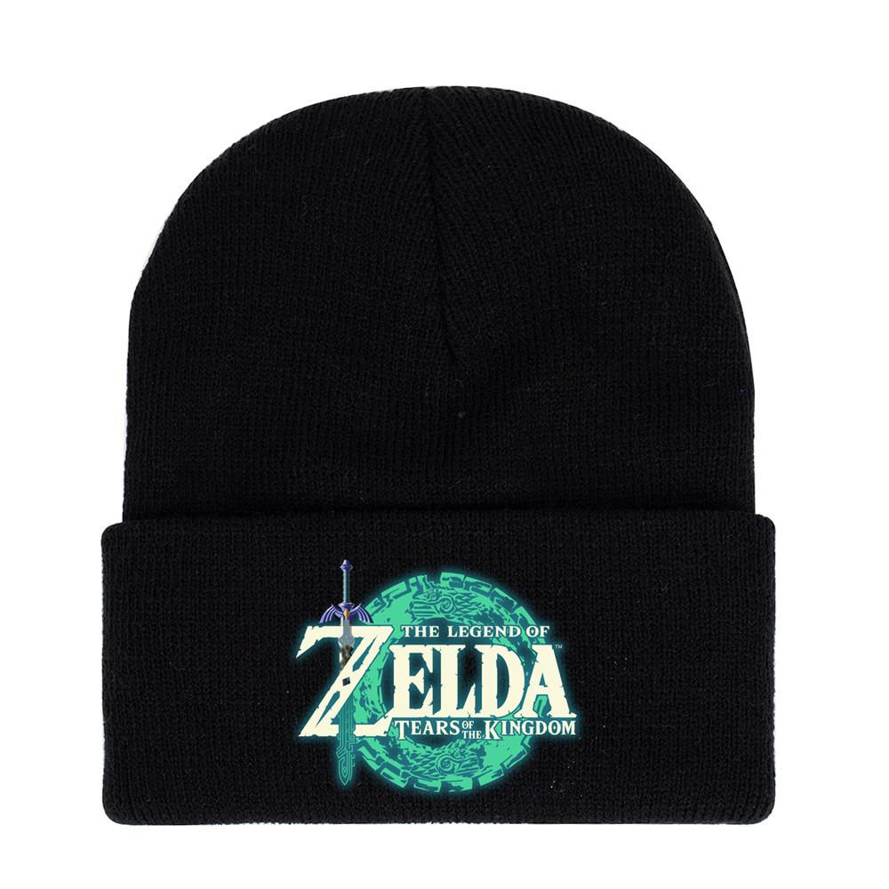 Вязаная акриловая шапка-бини с принтом The Legend Of Zelda и ушками, зимние игровые аксессуары для взрослых