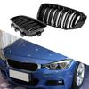 1Pair Front Grilles Direct Replacement Glossy Black Auto Grills 51137294803 51137294804