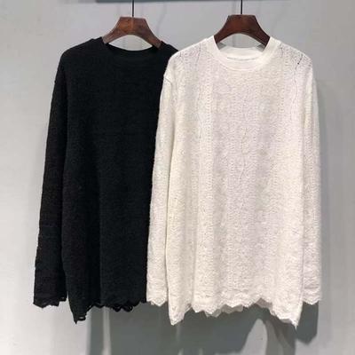 Женский свитшот Осень Зима Длинный Утепленный Однотонный Теплый Эластичный Длинный Рукав Оверсайз Топы