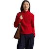 Polo Autumn Loose Half-Zip Long Sleeve Knit Sweater Women Sweater WMPOSWENC021317