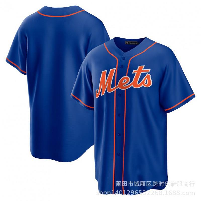 New York Mets Baseball Jersey Adult Team Sports Uniform Embroidered Athletic Shirt Games