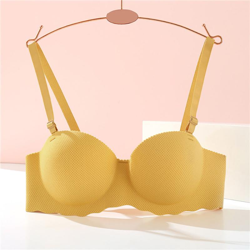 FINETOO Женский бюстгальтер пуш-ап с чашкой AB, мягкий беспроводной бюстгальтер без косточек, дышащее нижнее белье, бюстгальтеры ярких цветов, женское нижнее белье, 2021