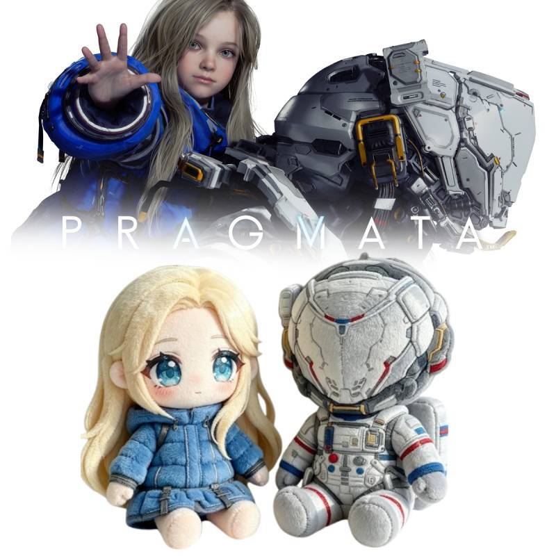 Hugh Diana Pragmata Game Merch Plush Toy Soft Pp Cotton Filling Collectible Decor Doll